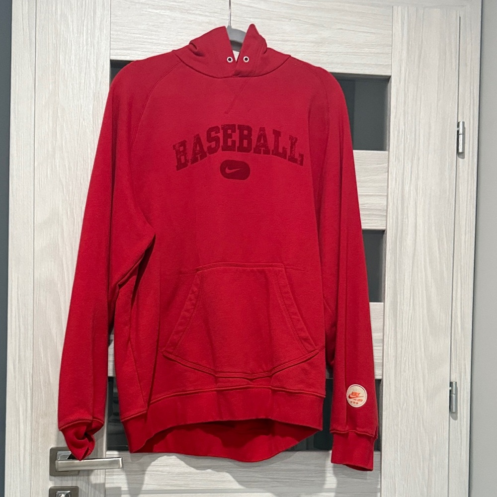 Nike Men's Red Baseball Hoodie